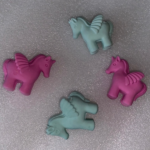 Toys Vintage 198s 3d My Little Pony Erasers Collectibles Set Of 4